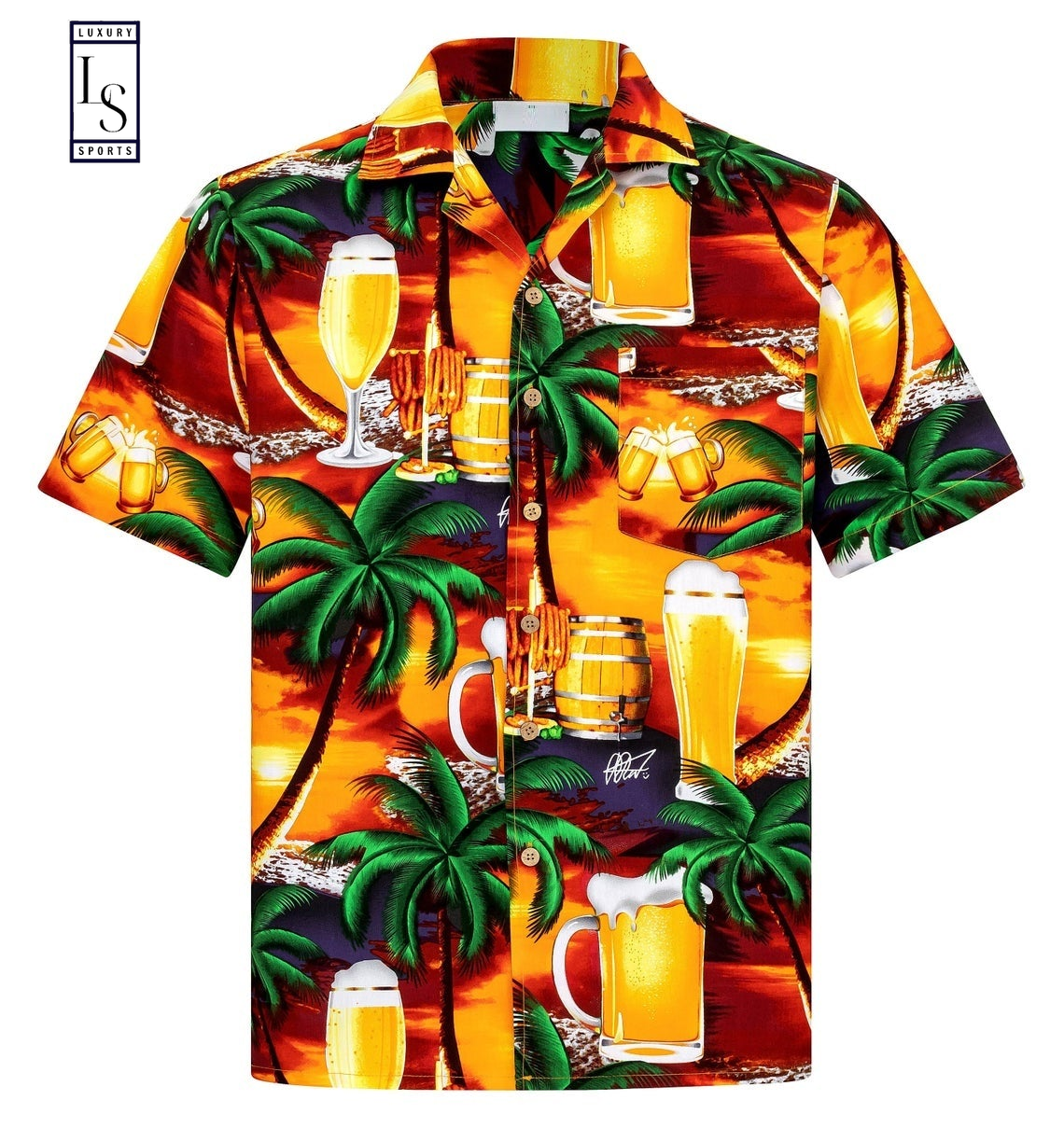 Drink Beer In Beach Hawaiian Shirt