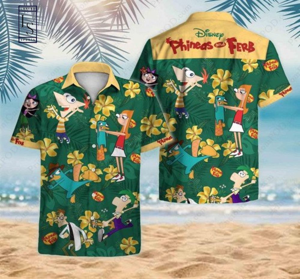Phineas And Ferb Tropical Forest Hawaiian Shirt