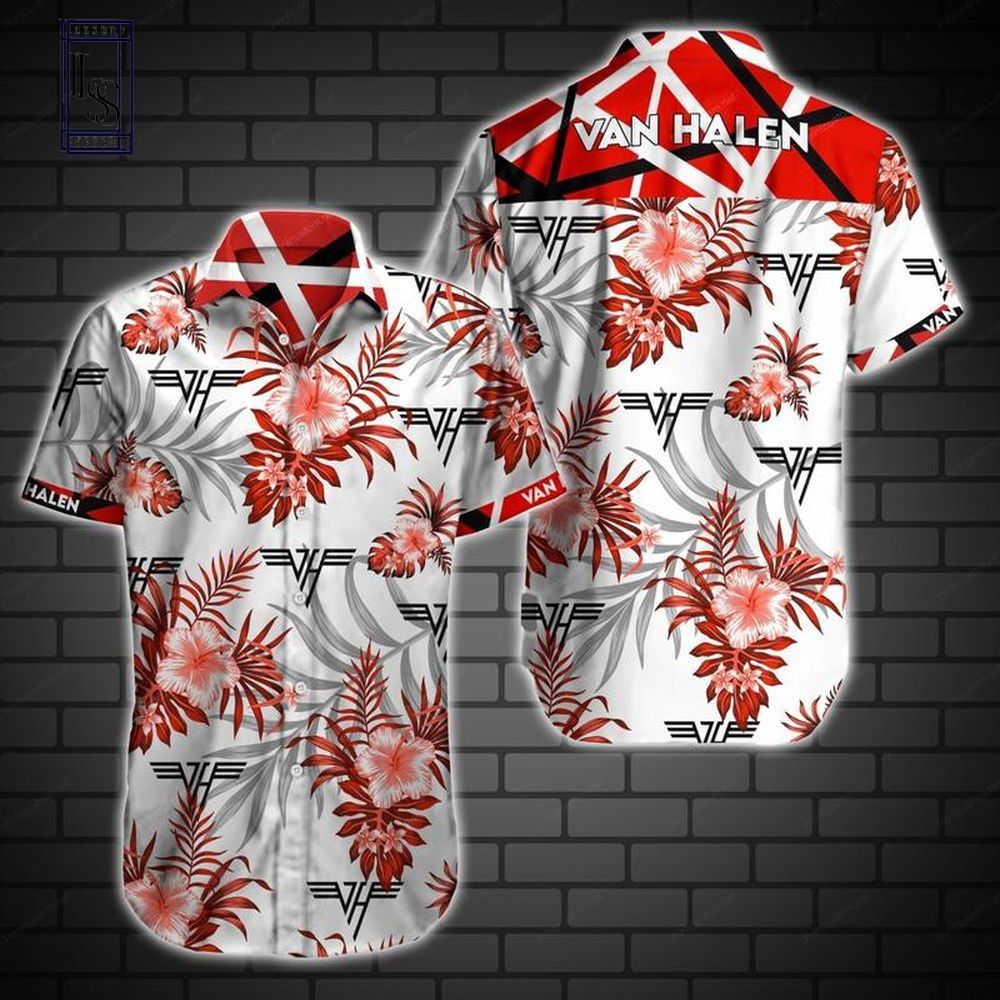 Van Halen Tropical Pattern Hawaiian Shirt