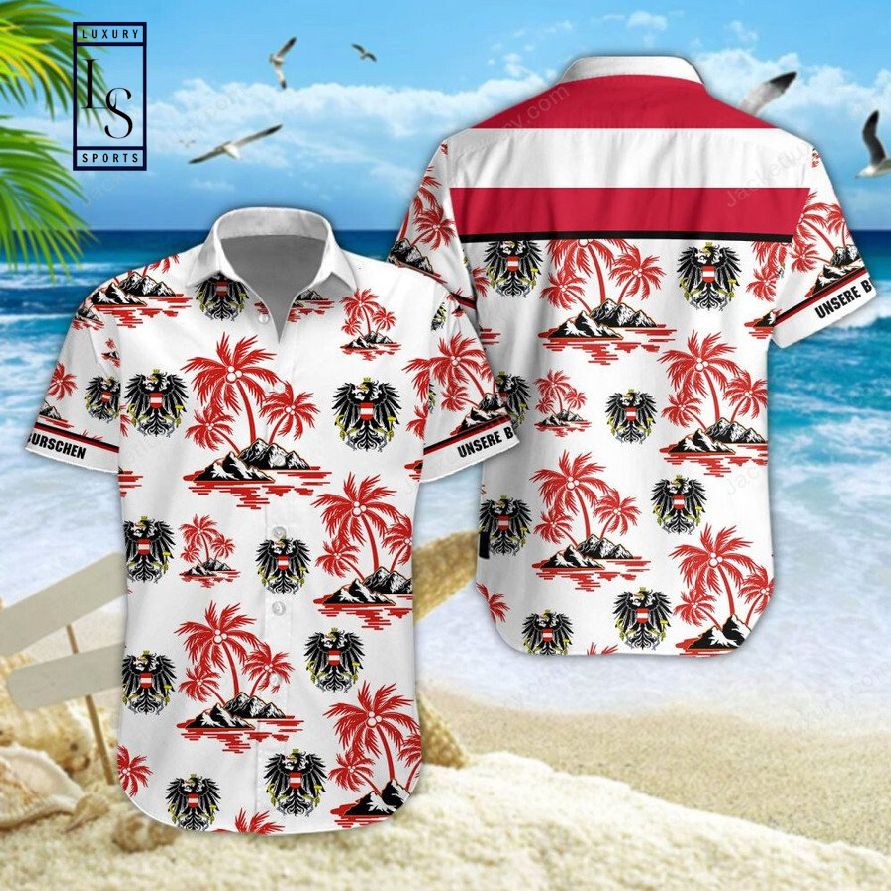 Austria National Football Team Hawaiian Shirt