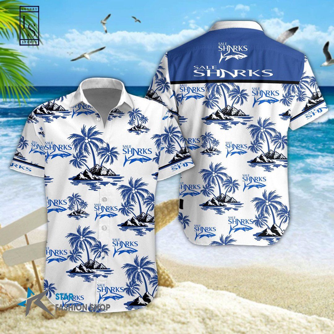 Sale Sharks D Hawaiian Shirt