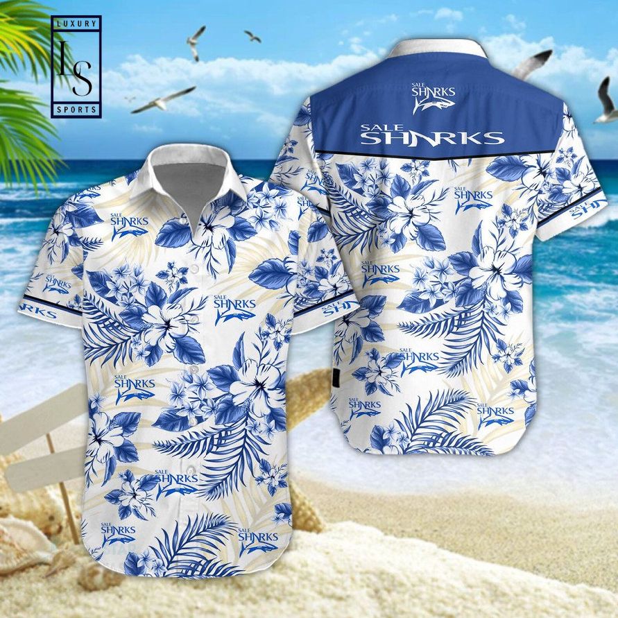 Sale Sharks Hawaiian Shirt And Shorts