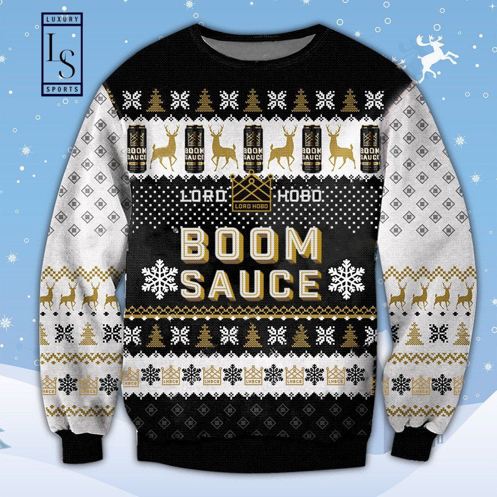 Boom Sauce Ugly Christmas Sweater