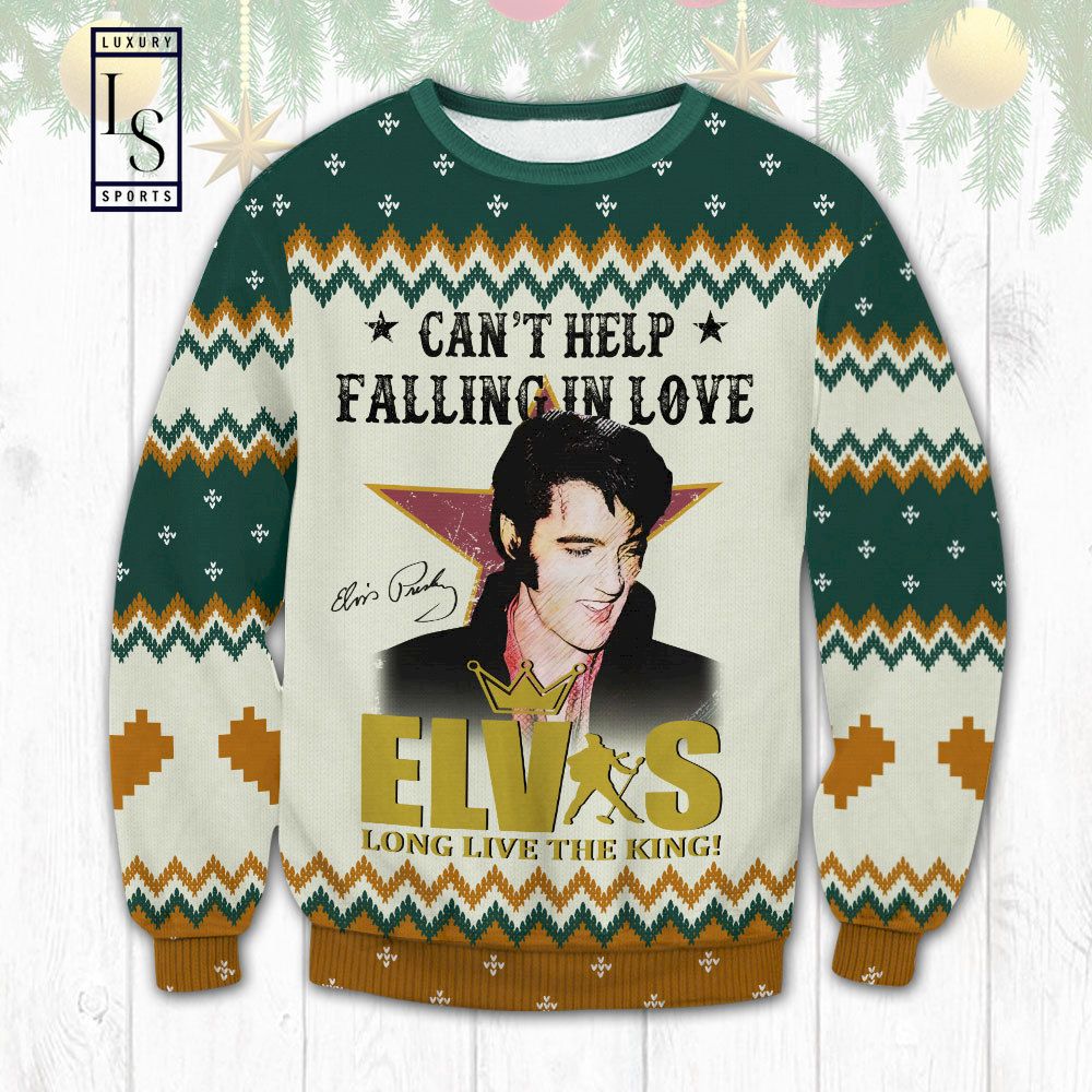Elvis Presley Cant Help Ugly Sweater