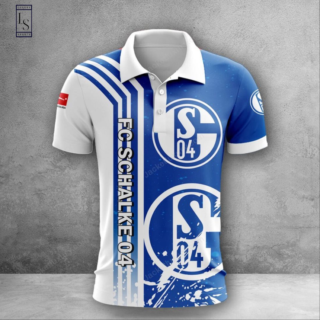 FC Schalke 3D Bundesliga Polo Shirt Luxury & Sports Store