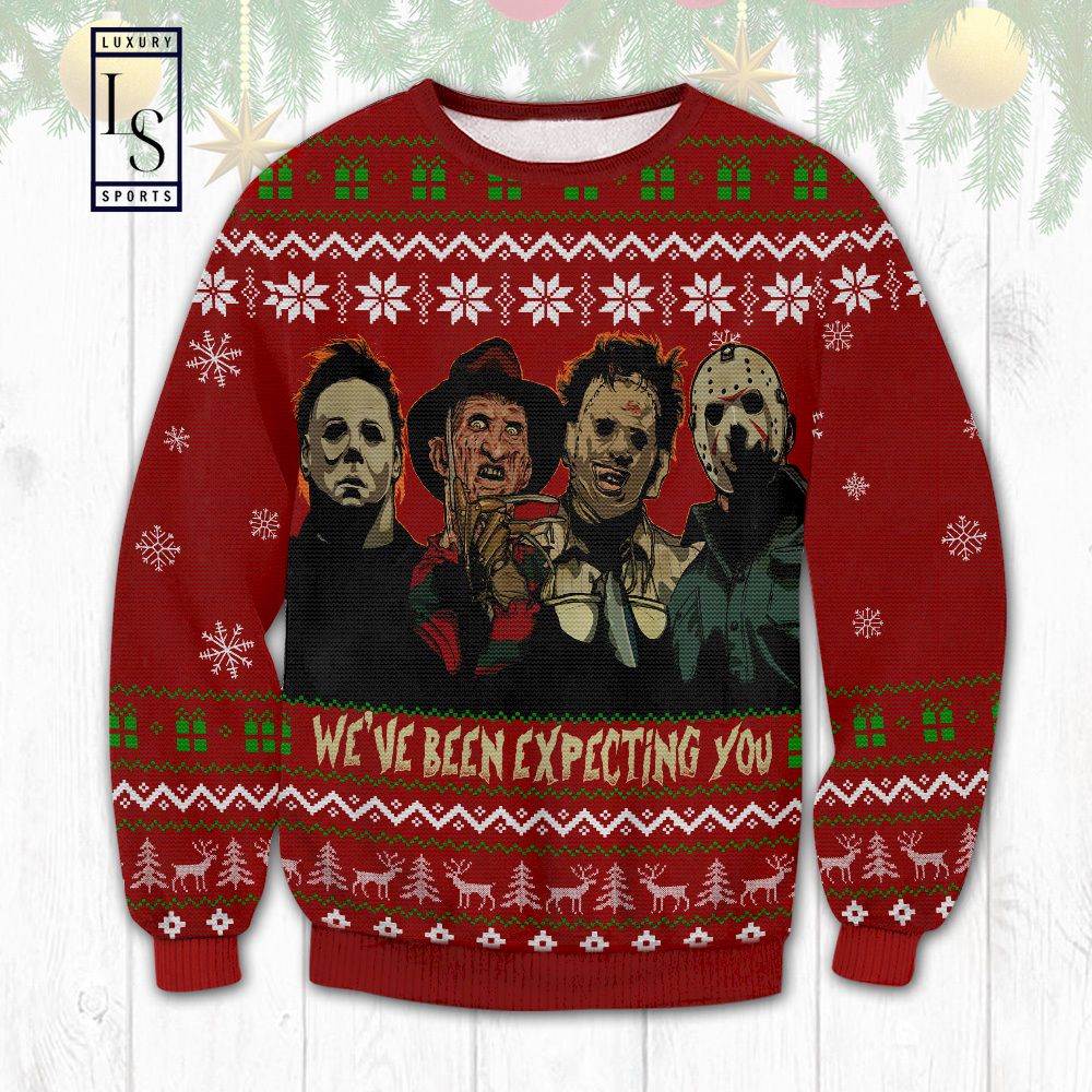 Horror Expecting You Ugly Sweater