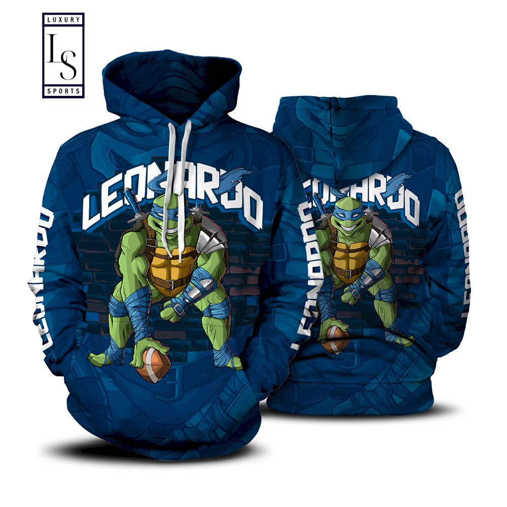 Leonardo Ninja Turtle D Hoodie