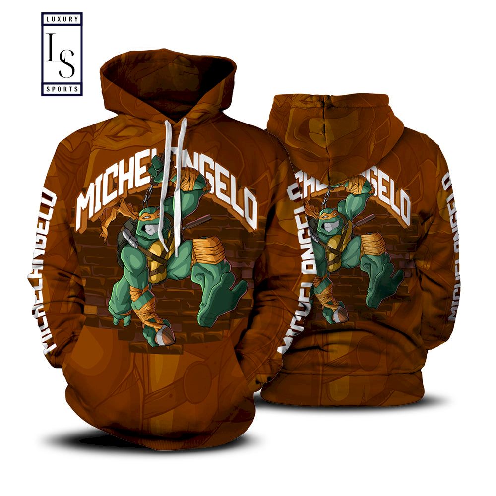 Michelangelo Ninja Turtle D Hoodie