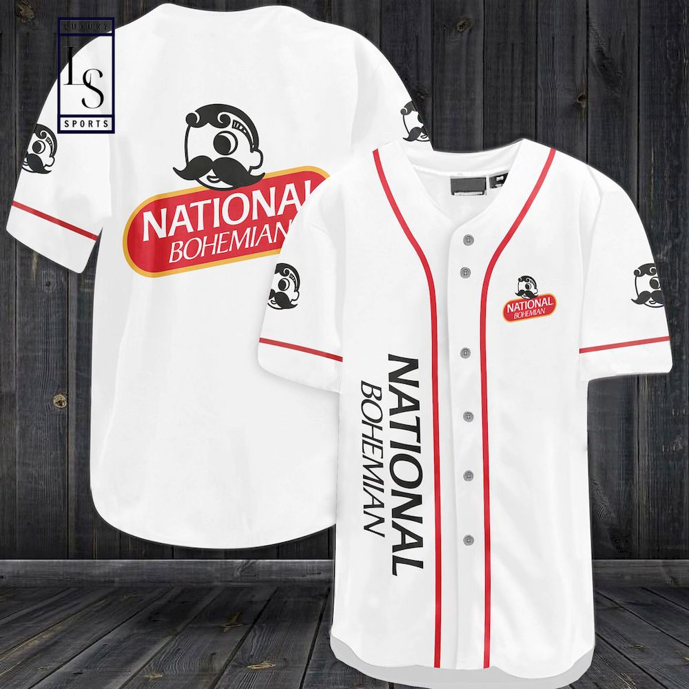 Vast en zeker een keer Spin SALE] National Bohemian Baseball Jersey - Luxury & Sports Store