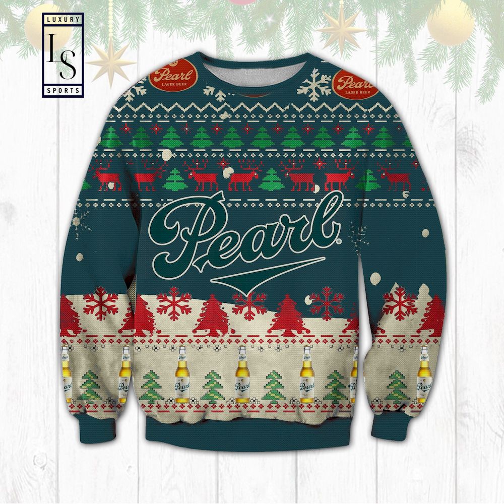 Pearl Beer Ugly Christmas Sweater