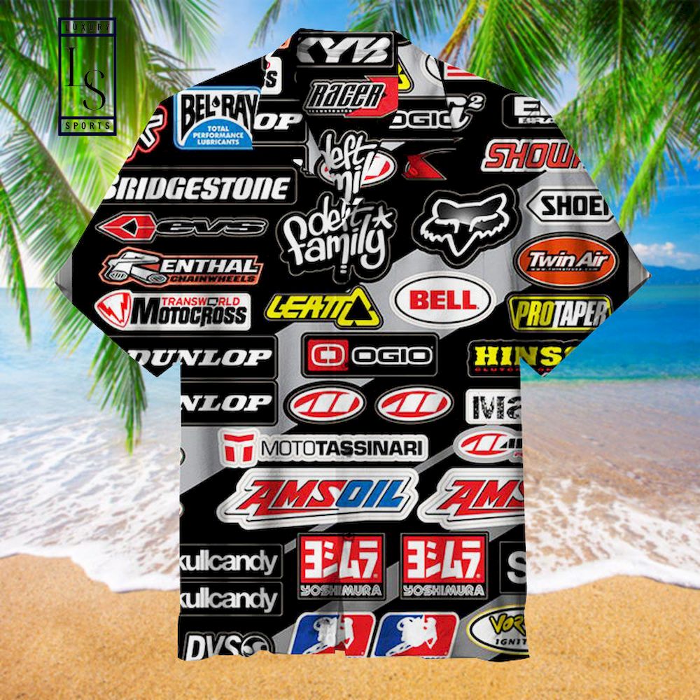 Racing Car Label Hawaiian Shirt