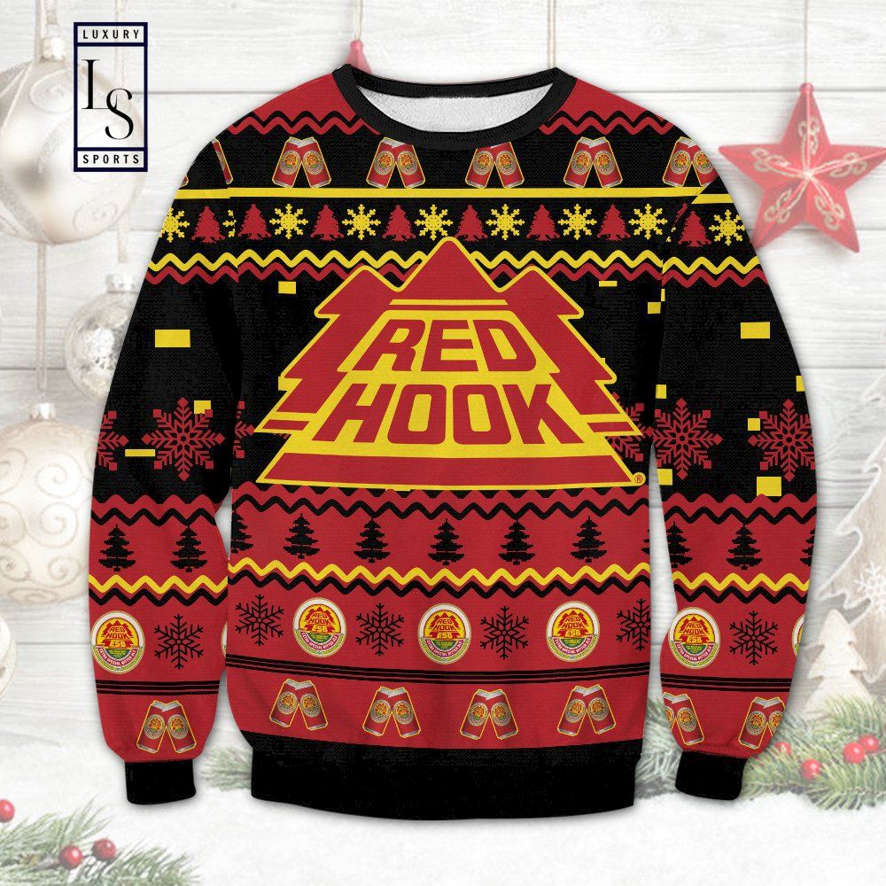 Red Hook D Ugly Christmas Sweater