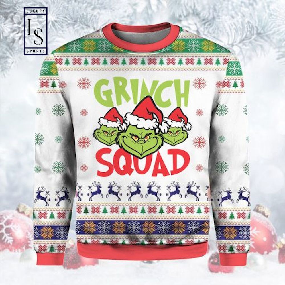 Grinch Squad in Christmas Ugly Sweater