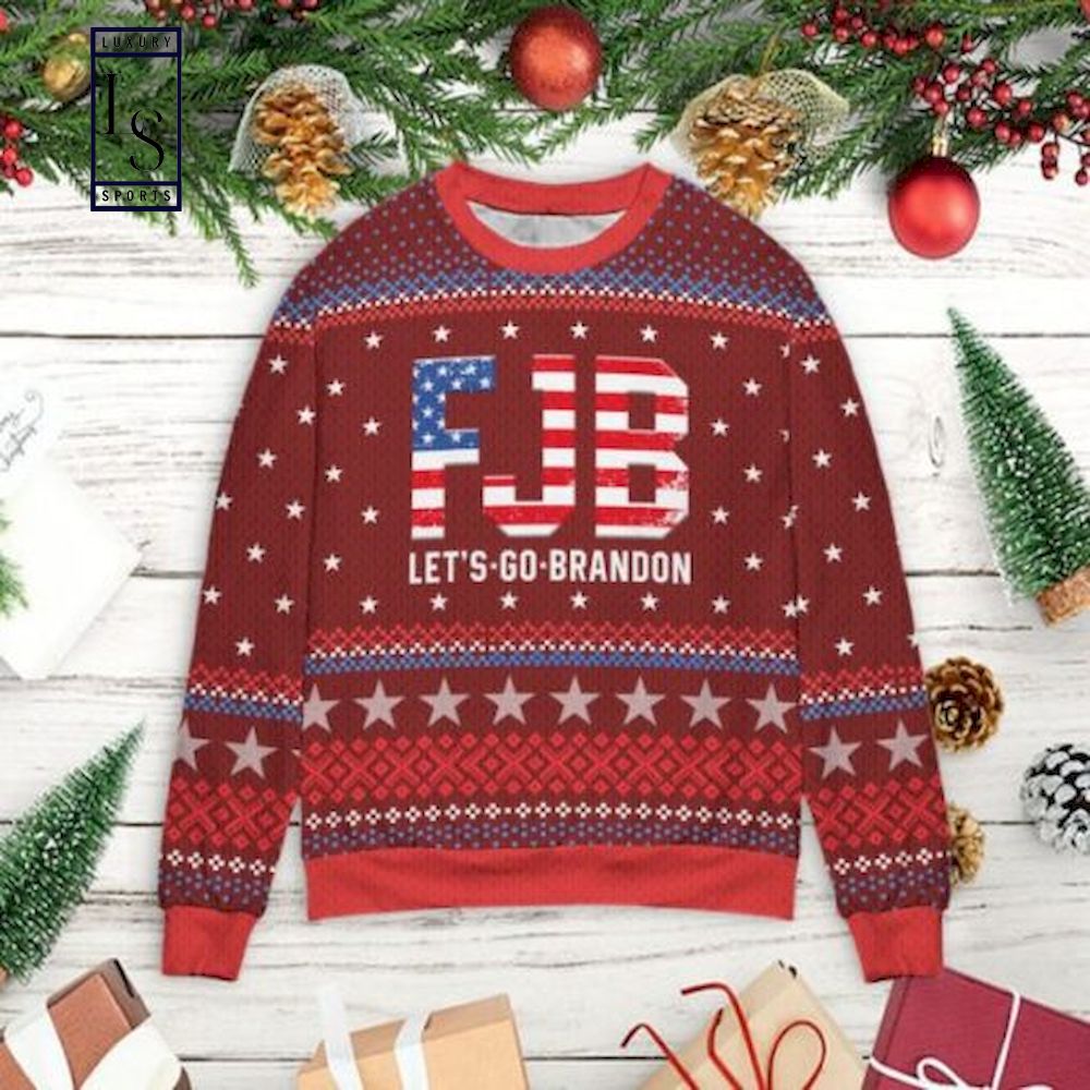 Lets Go Brandon FJB D Ugly Christmas Sweater