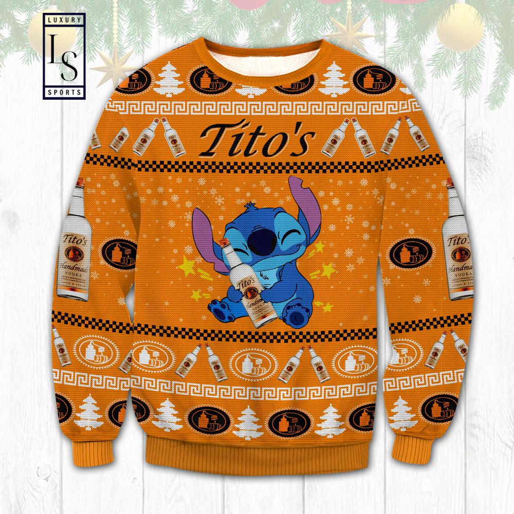 Stitch Hug Titos Ugly Christmas Sweater