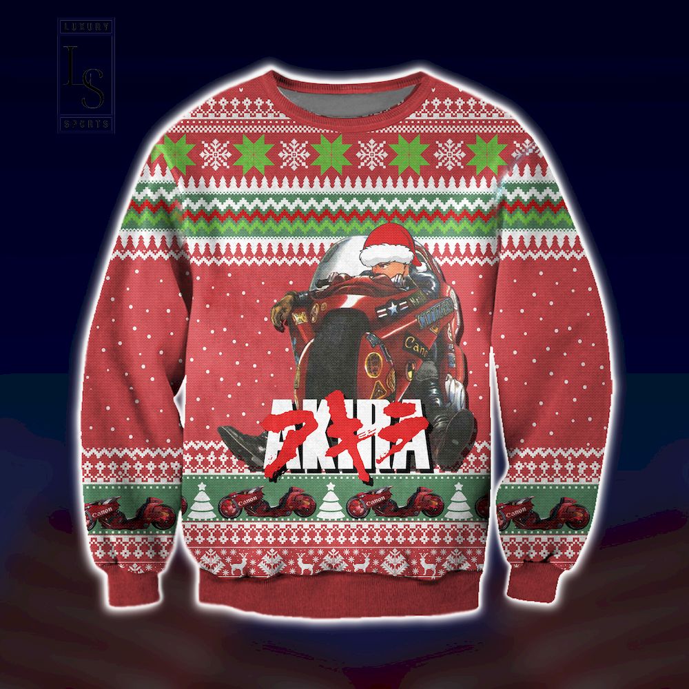 Akira Kaneda Bike Ugly Christmas Sweater