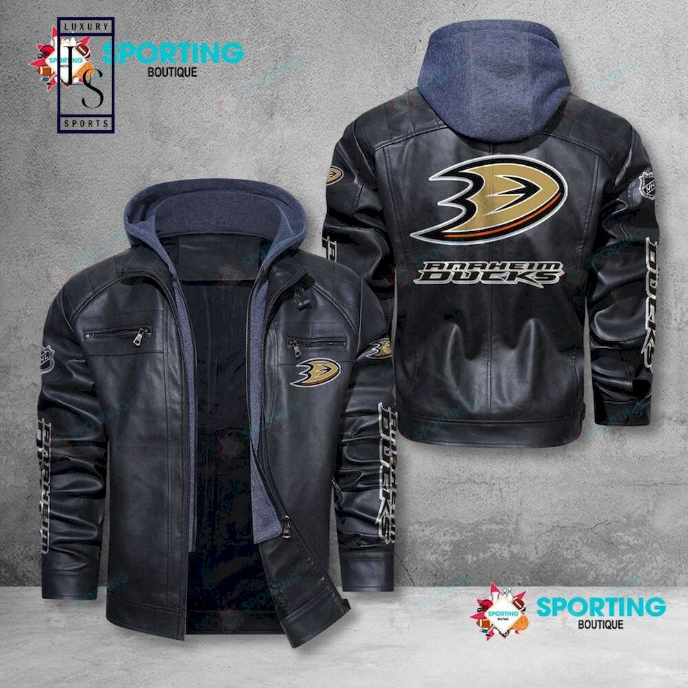 Anaheim Ducks NHL Leather Jacket