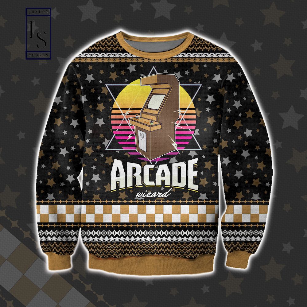 Arcade Game Machine Ugly Christmas Sweater