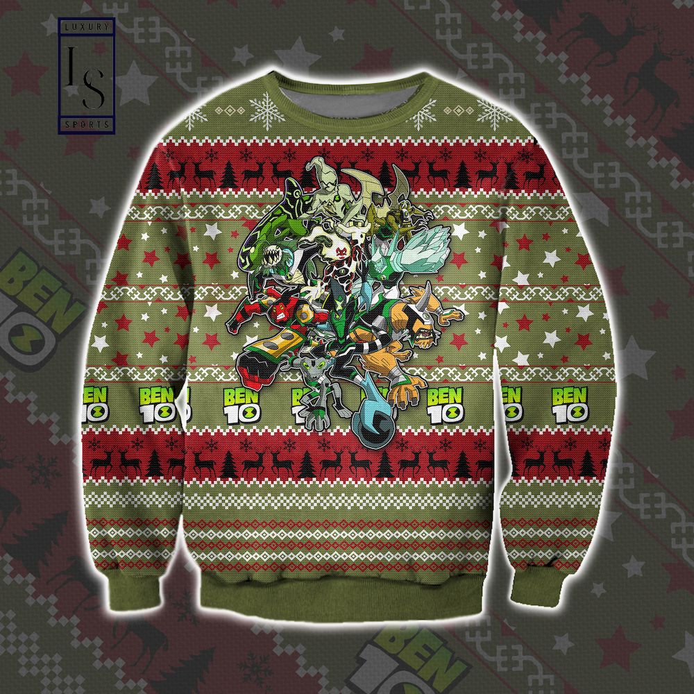 Ben Aliens Assemble Ugly Christmas Sweater