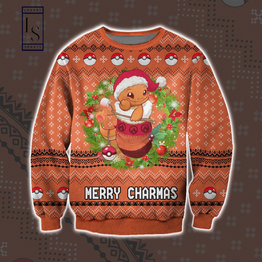 Charmander Merry Christmas Ugly Christmas Sweater