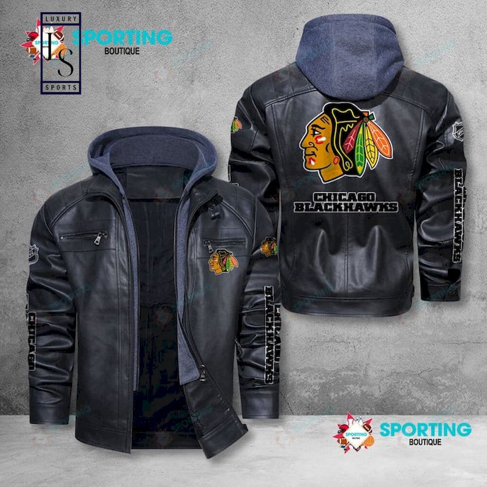 Chicago Blackhawks NHL Leather Jacket