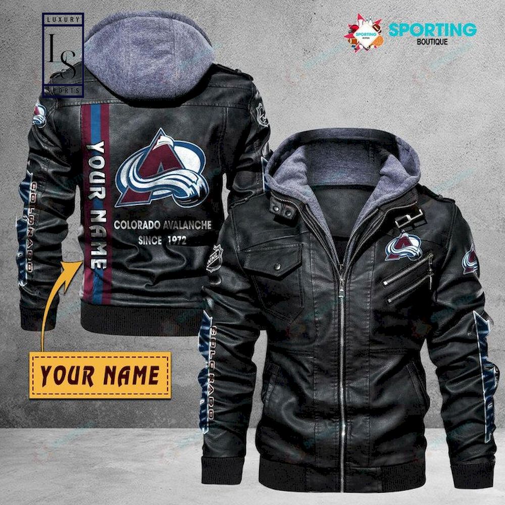 Colorado Avalanche Custom Name NHL Leather Jacket