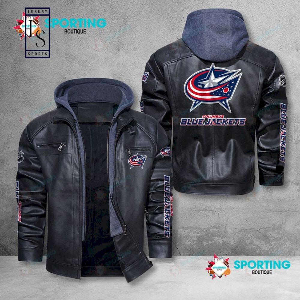 Columbus Blue Jackets NHL Leather Jacket