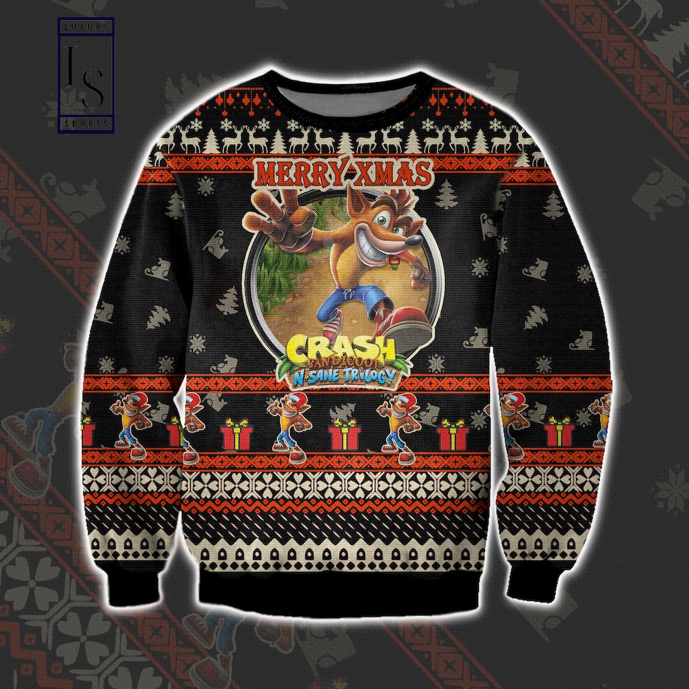 Crash Bandicoot Xmas Ugly Christmas Sweater