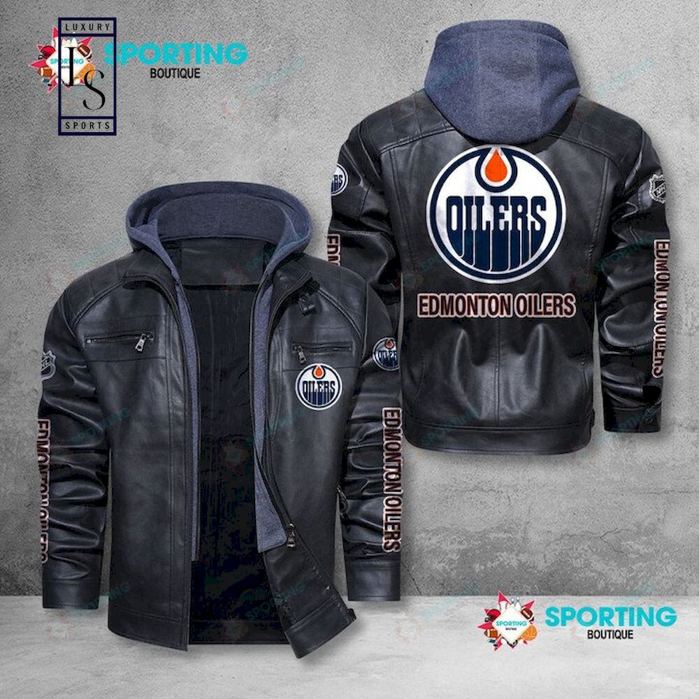Edmonton Oilers NHL Leather Jacket