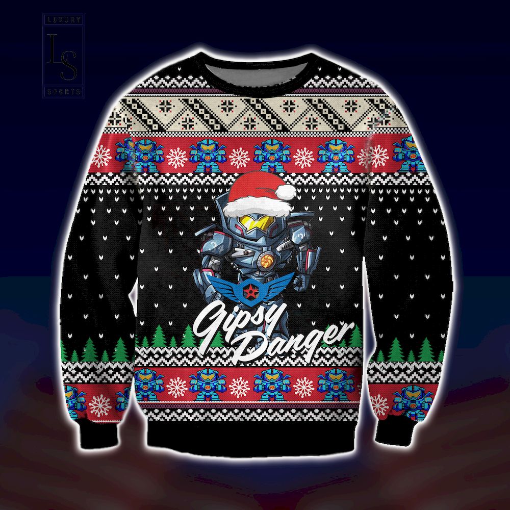 Gipsy Danger Pacific Rim Ugly Christmas Sweater