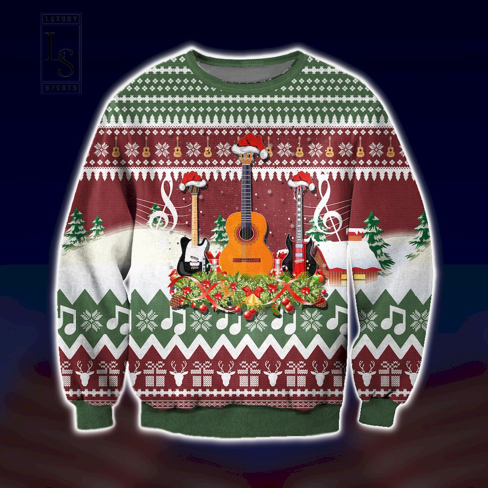 Guitars Know Xmas is Coming Ugly Christmas Sweater