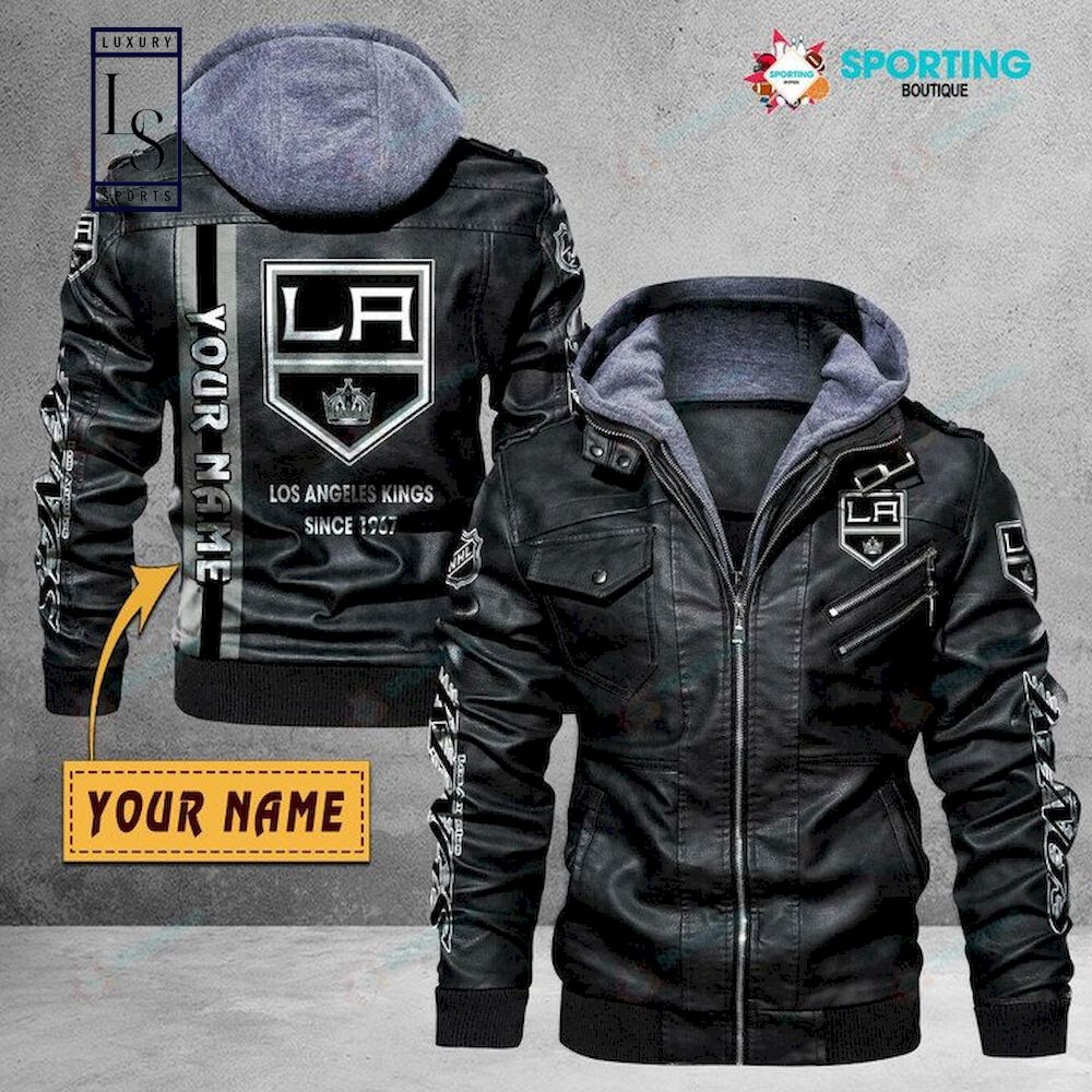 Los Angeles Kings Custom Name NHL Leather Jacket