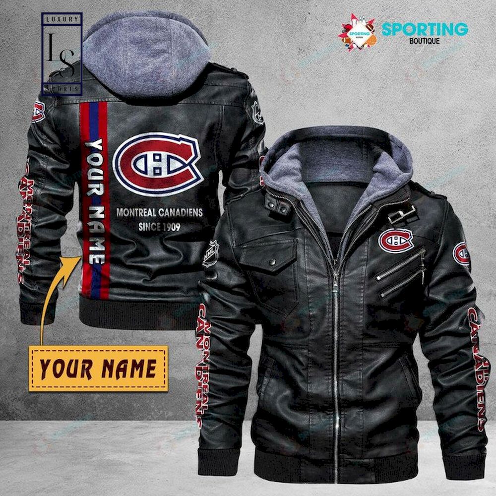 Montreal Canadiens Custom Name NHL Leather Jacket