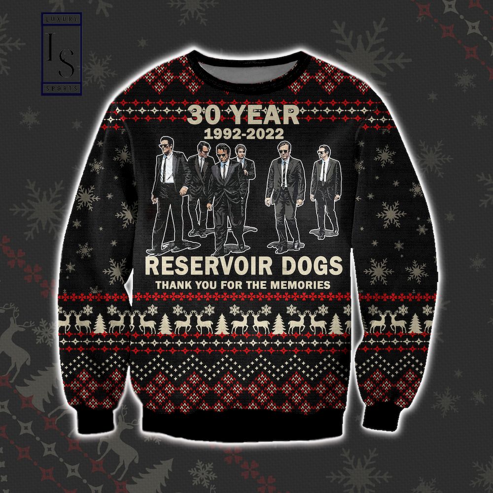 Reservoir Dogs Xmas Years Anniversary Ugly Christmas Sweater
