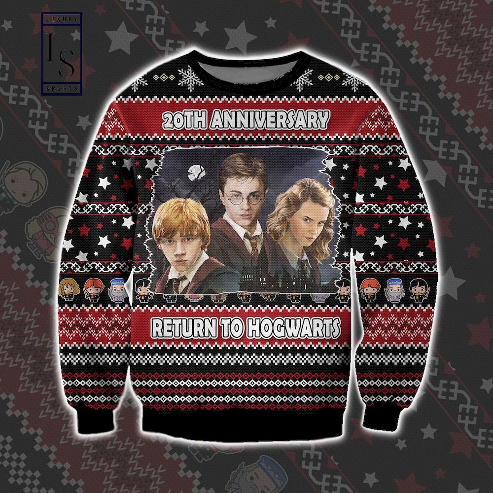 Return to Hogwarts Harry Potter th Anniversary Ugly Christmas Sweater