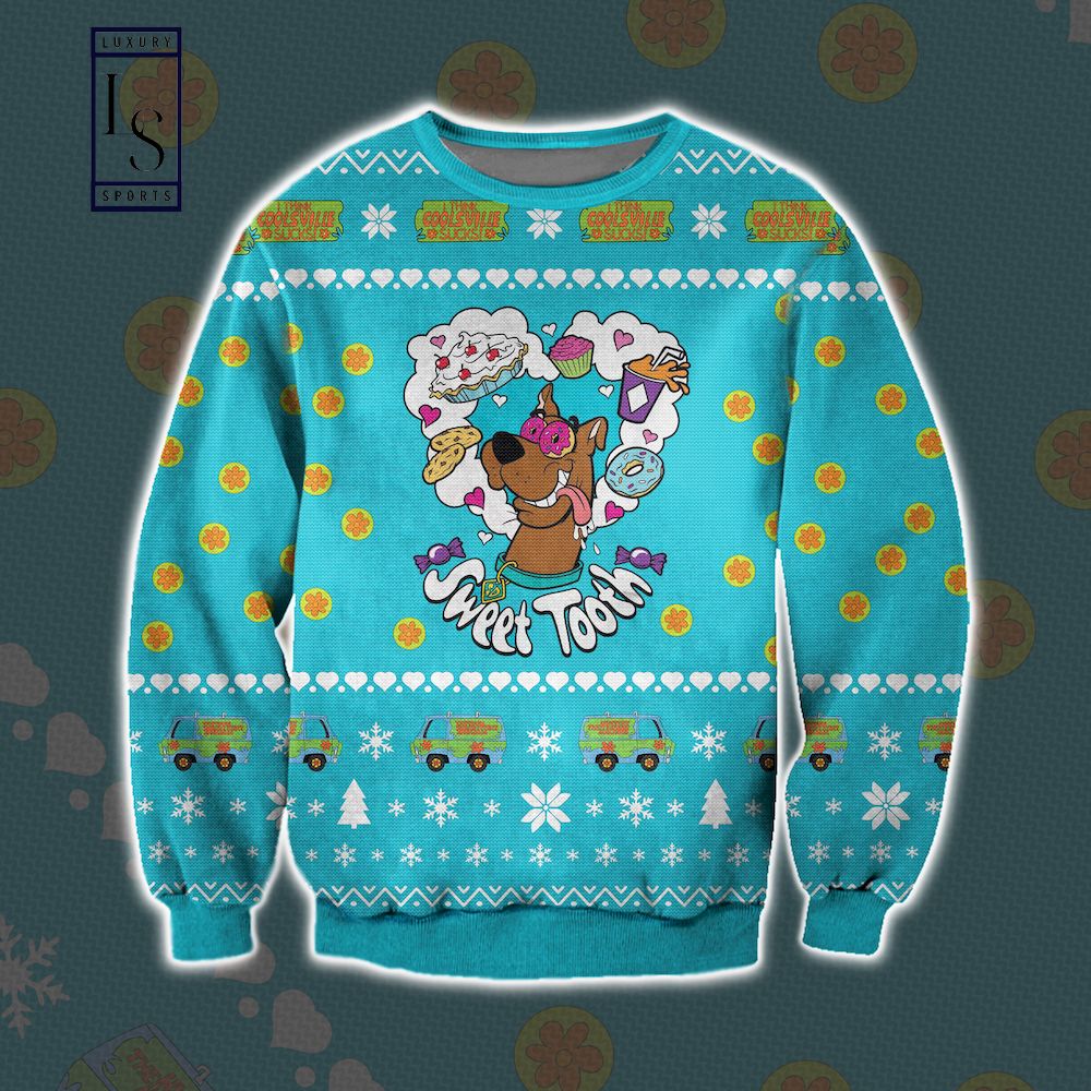 SCOOBY DOO SWEET TOOTH UGLY CHRISTMAS SWEATER