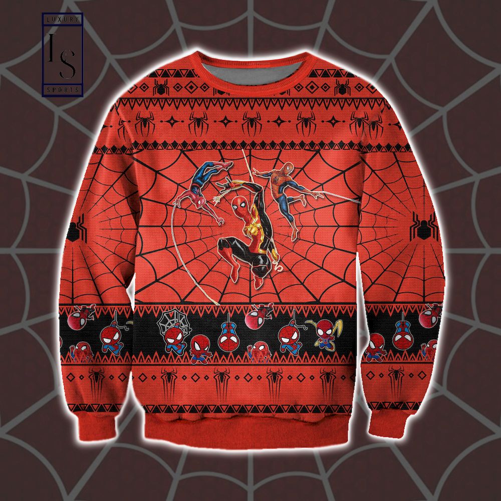 Spider Man and Silk Ugly Christmas Sweater