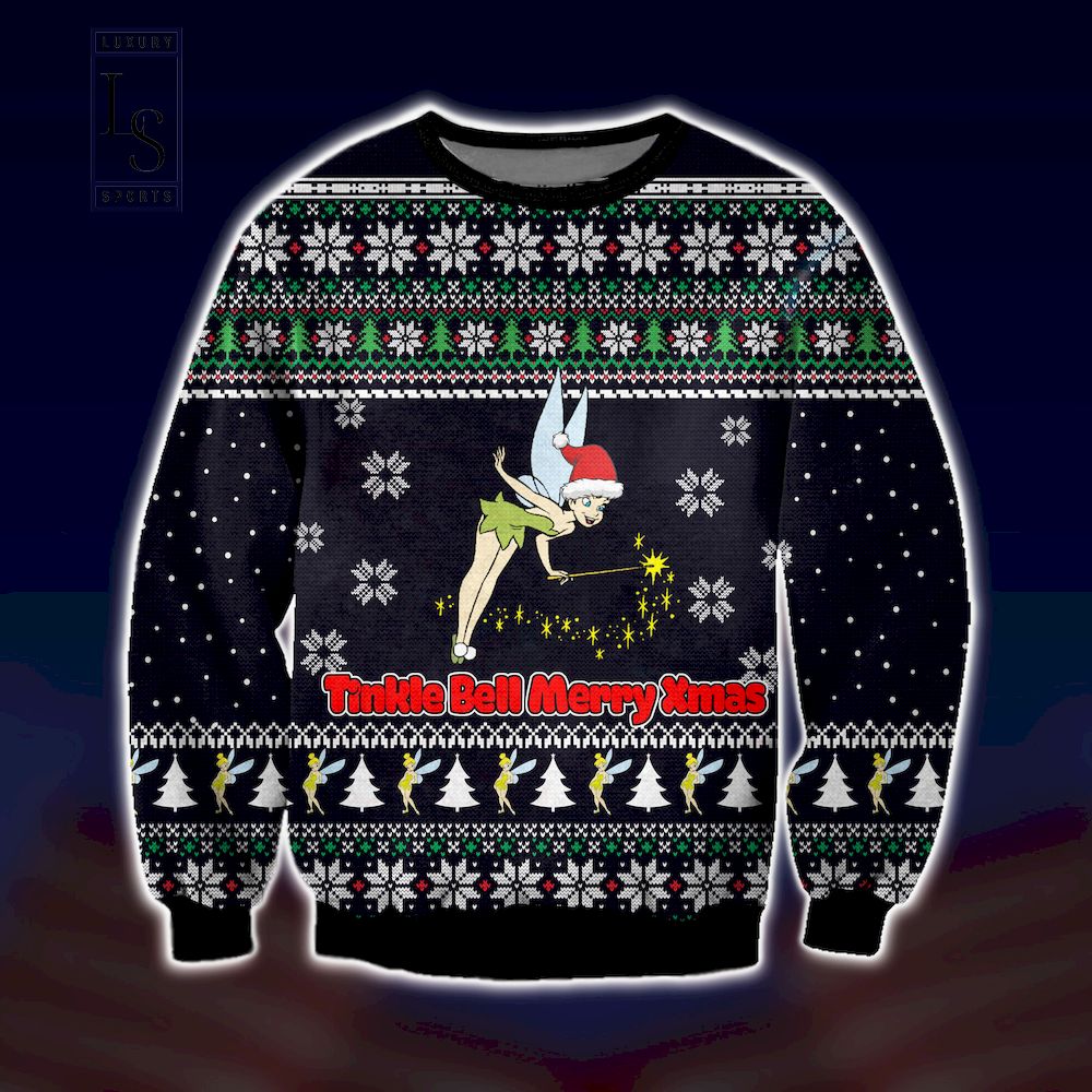 Tinker Bell Tinkle Bell Merry Xmas Ugly Christmas Sweater