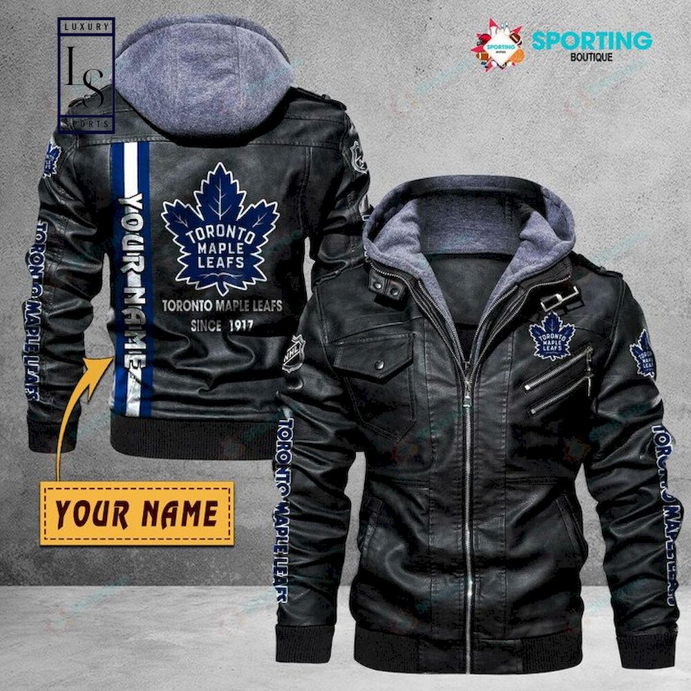 Toronto Maple Leafs Custom Name NHL Leather Jacket